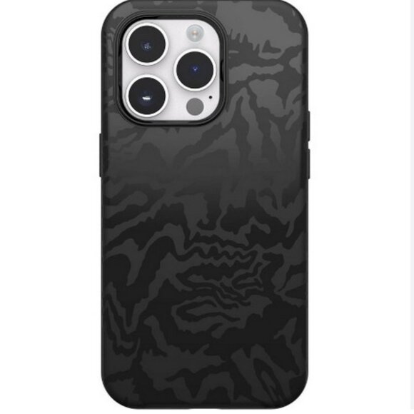 NWOT OtterBox Black Glossy Animal Print iPhone 14 Pro Max Case w/ Magsafe - Picture 1 of 5